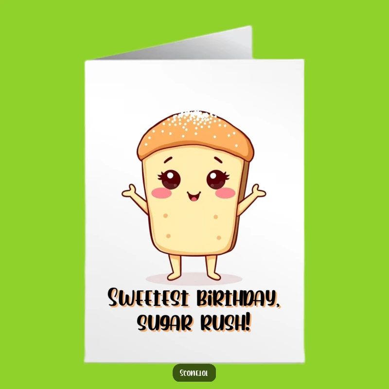 Free Printable Birthday Card: Proud Scone Sugar Sparkle Digital Download Gift