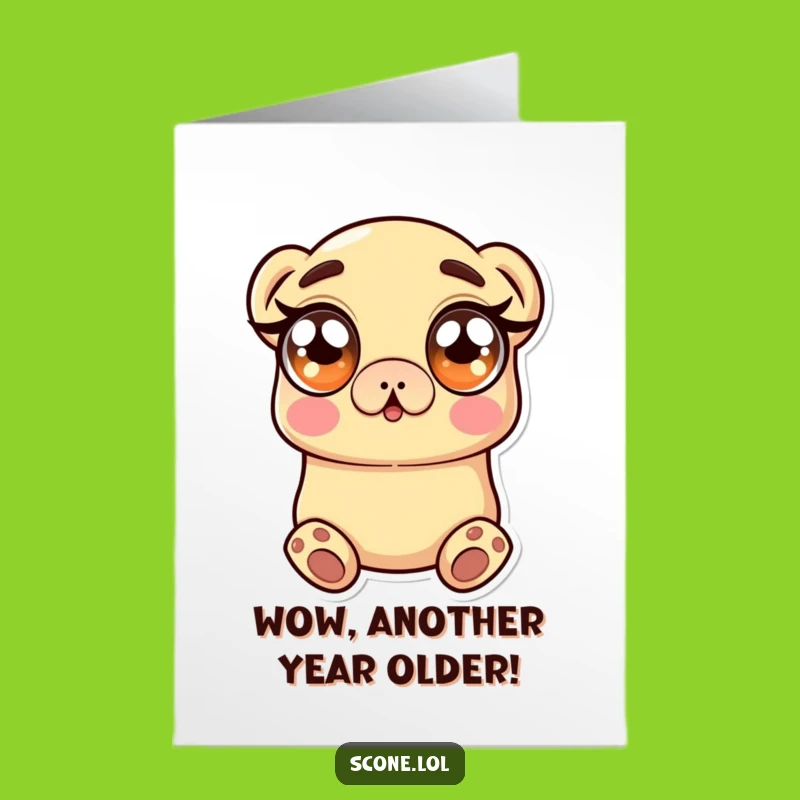 Surprise! Birthday Scone Card: Free Printable Funny Downloadable Gift for a Shocking Celebration