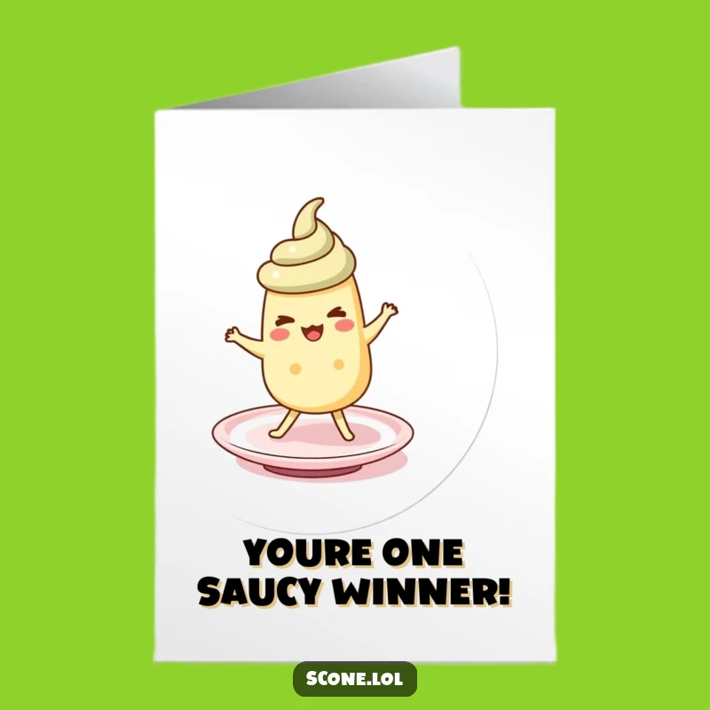 Free Printable Congrats Card: Scone Jig Saucer Celebration Downloadable Gift