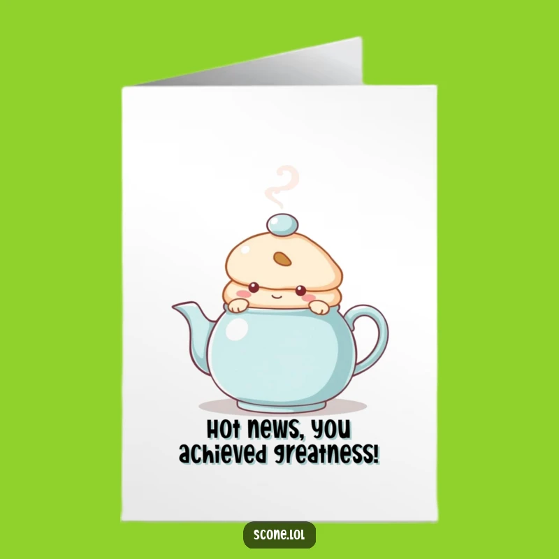 Secretly Celebrating! Scone Card: Free Printable Funny Downloadable Gift for Big News