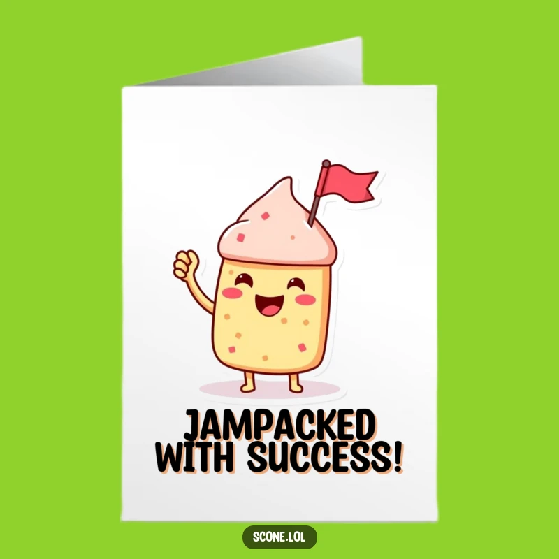 Funny Free Printable Congrats Card: Scone's Victory Flag, Perfect Downloadable Gift