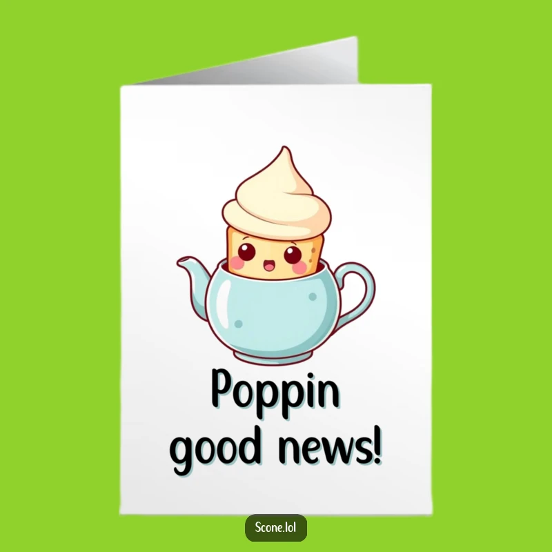 Free Printable Congrats Card: Scone's Surprise Win - Downloadable