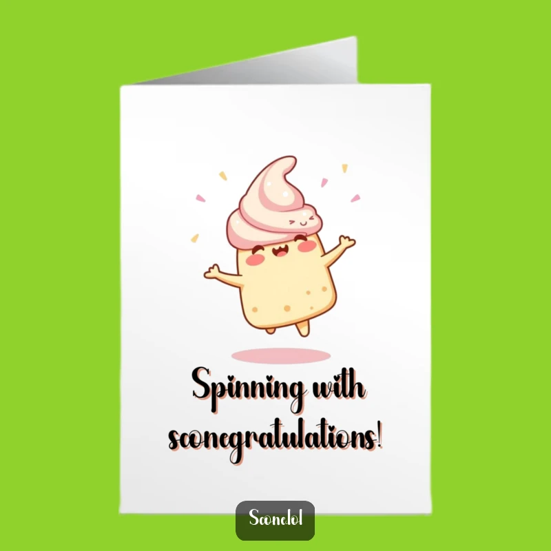 Congrats Scone Card: Free Printable Funny Downloadable Gift for Winners
