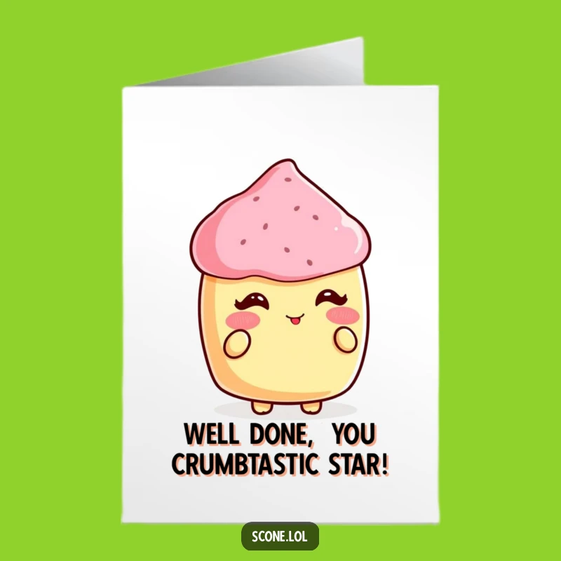 Free Printable Congrats Card: Blushing Scone Praise, Downloadable Celebration Gift