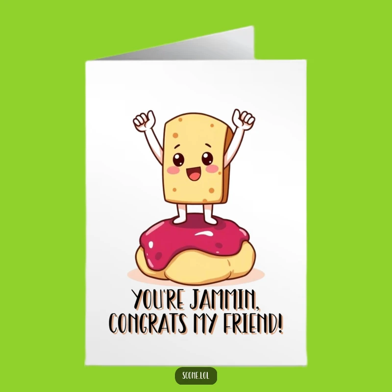 Free Printable Congrats Card: Scone Champion, Humorous Downloadable for Success