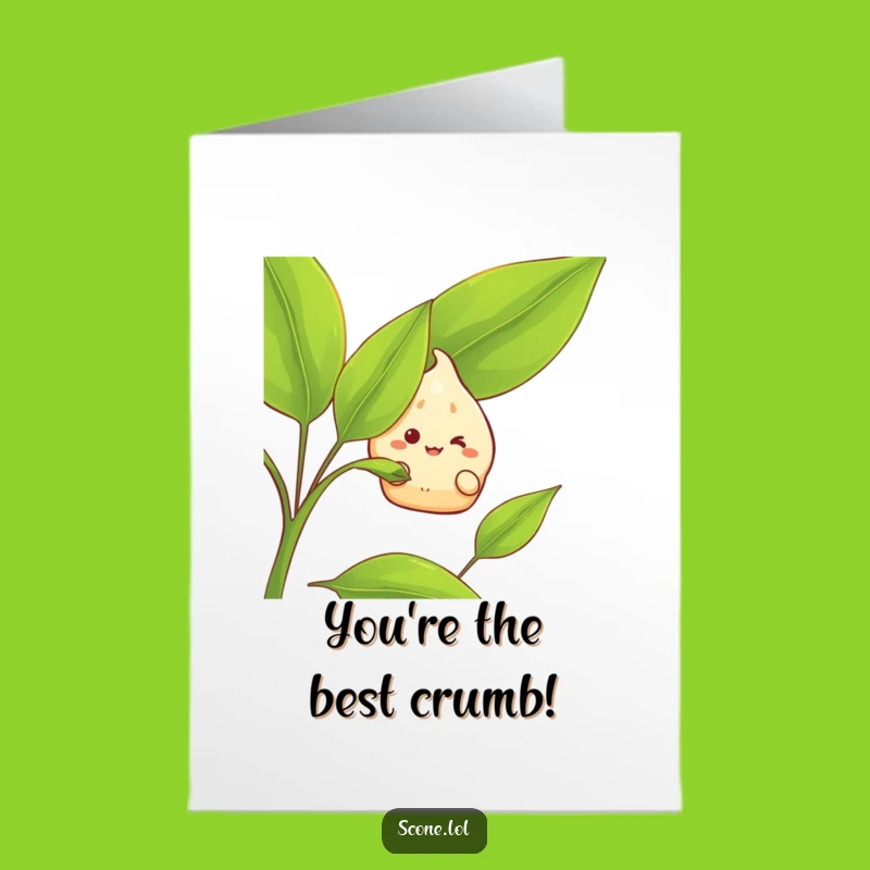 Free Printable Congrats Card: Grinning Scone, Humorous Downloadable for Victories