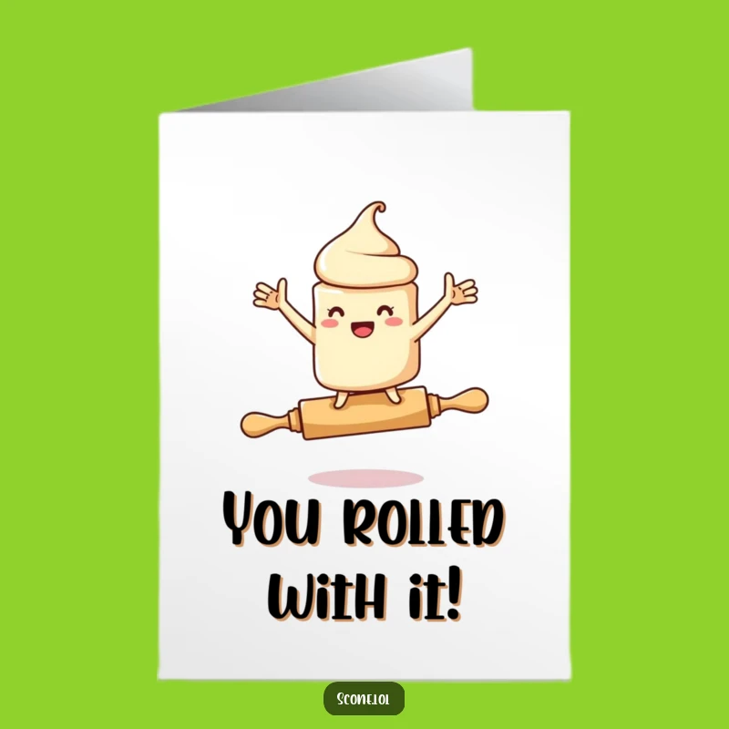 Humorous Free Printable Scone Congrats Card - Rolling Pin Chaos for a Downloadable Gift