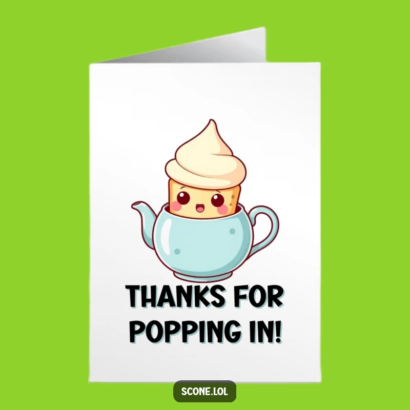 Free Printable Thank You Card: Surprised Scone's Gratitude - Downloadable Humor