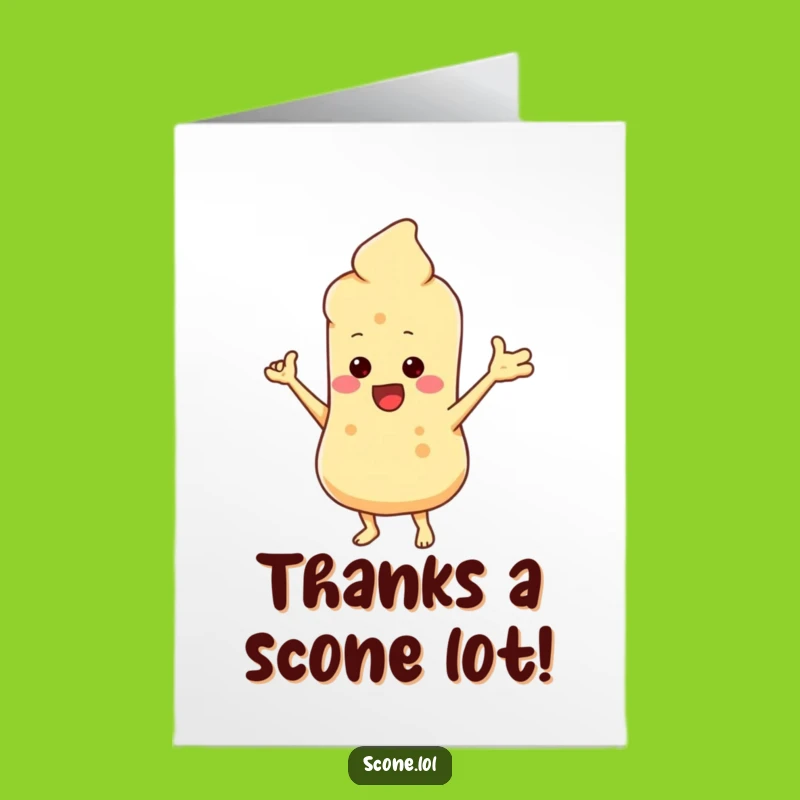 Funny Free Printable Thank You Card: Sassy Scone Dance, Downloadable & Print at Home