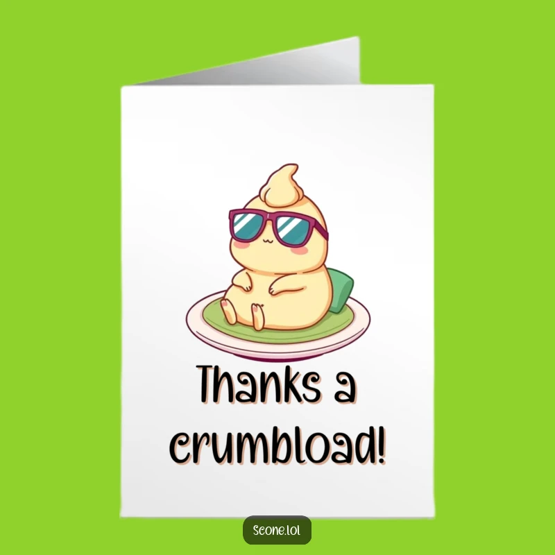Free Printable Satay Thank You Card: Coolest Satay for a Fun Downloadable Gift