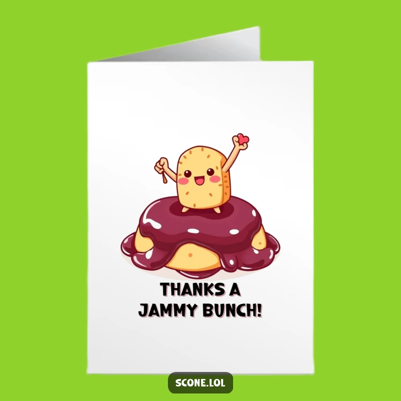 Free Printable Scone Thank You Card: Jam-azing Gratitude for a Funny Downloadable Gift