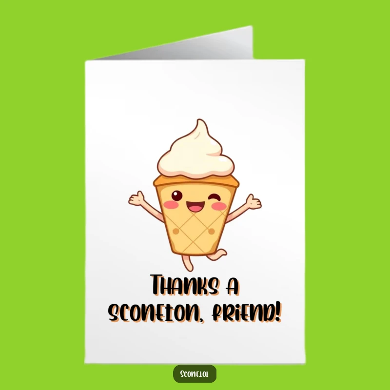 Free Printable Thank You Card: Scone's Happy Jump, Meaningful Downloadable Gift