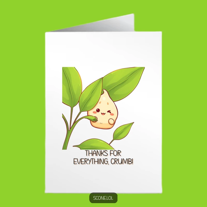 Free Printable Thank You Card: Sneaky Scone, Humorous Downloadable for Gratitude