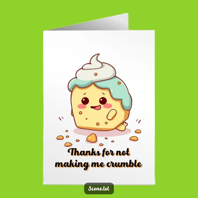 Free Printable Thank You Card: Scone's Thankful Tumble - Downloadable Gift Idea