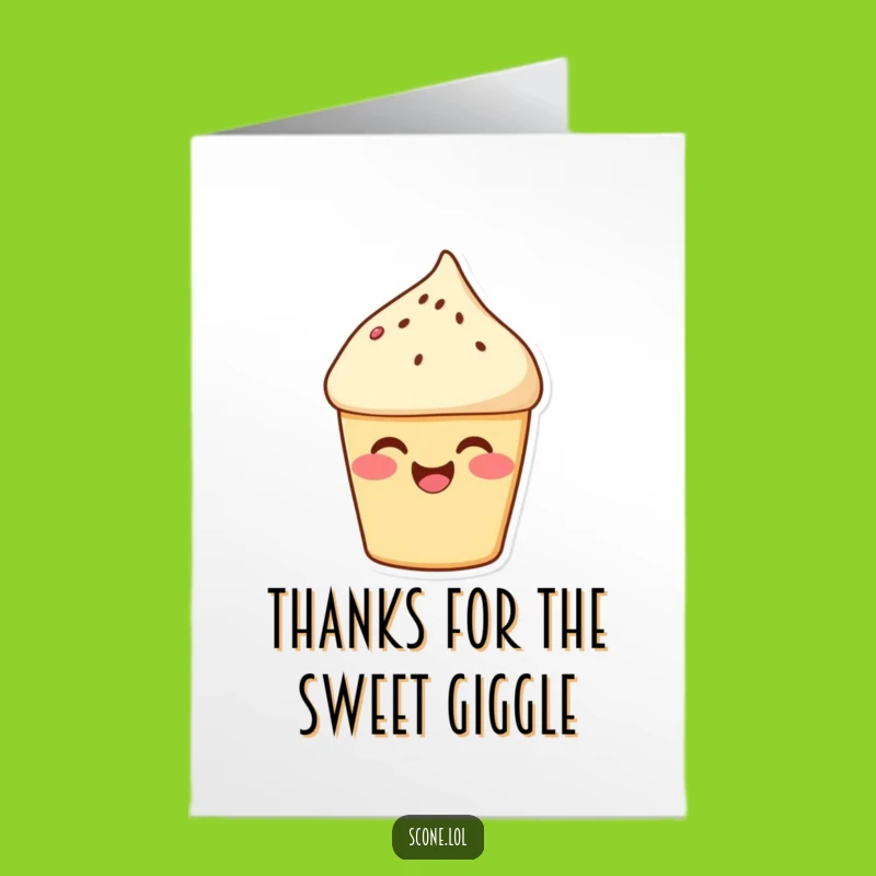 Free Printable Giggling Scone Thank You Card: Cheerful Downloadable Gift for Gratitude
