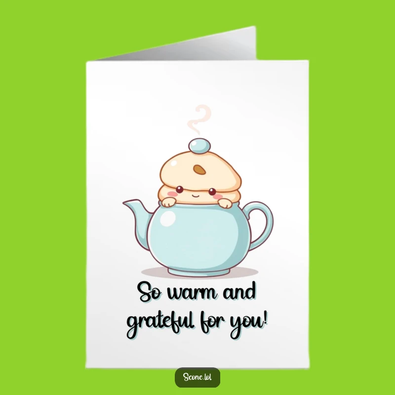 Thanks for the Warmth! Scone Card: Free Printable Funny Downloadable Gift