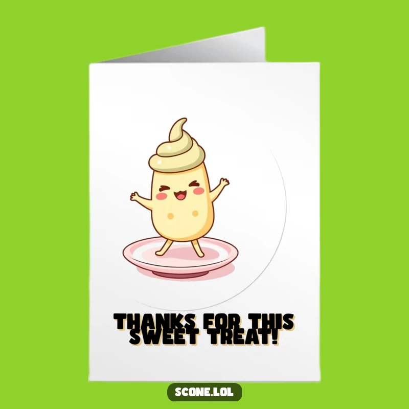 Free Printable Thank You Card: Scone Jig Saucer Funny Downloadable Gift
