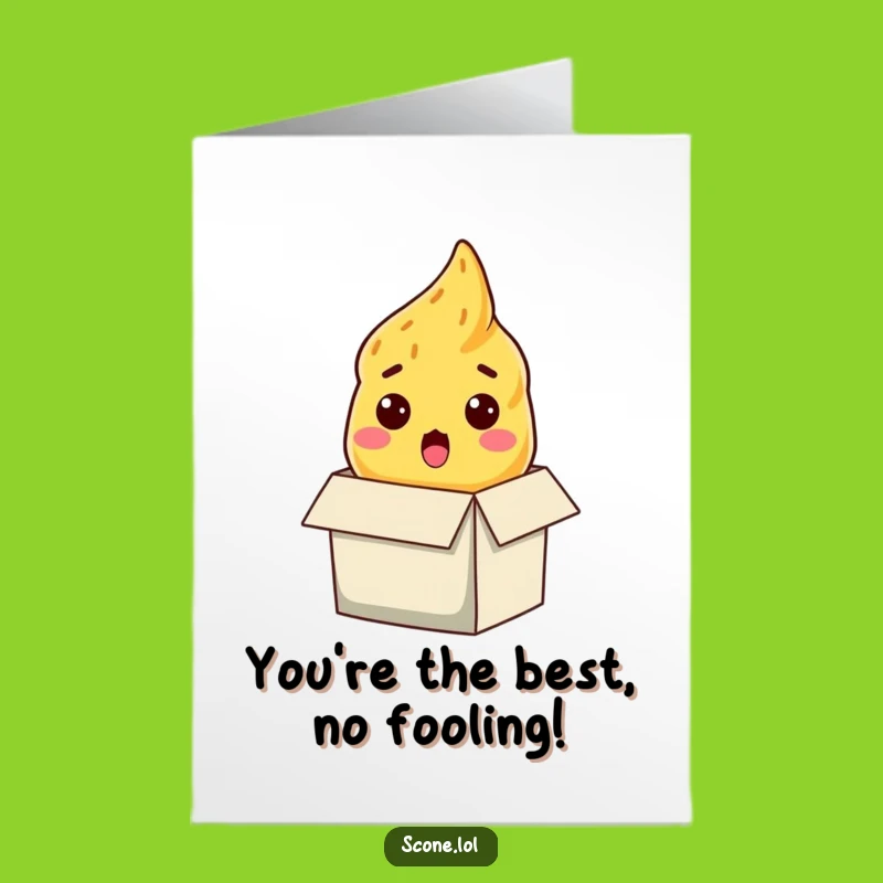 Free Printable Thank You Card: Shocked Scone Box Funny Downloadable Gift Greeting Card