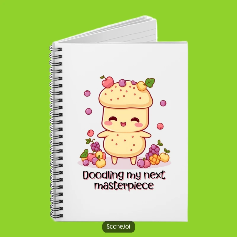 Funny Scone Juggler Notebook: Jot Down Ideas with This Hilarious Pastry Pal