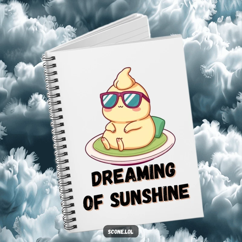 Funny Satay Notebook: A humorous notebook cover with a satay character in tiny sunglasses, ready for funny notes.