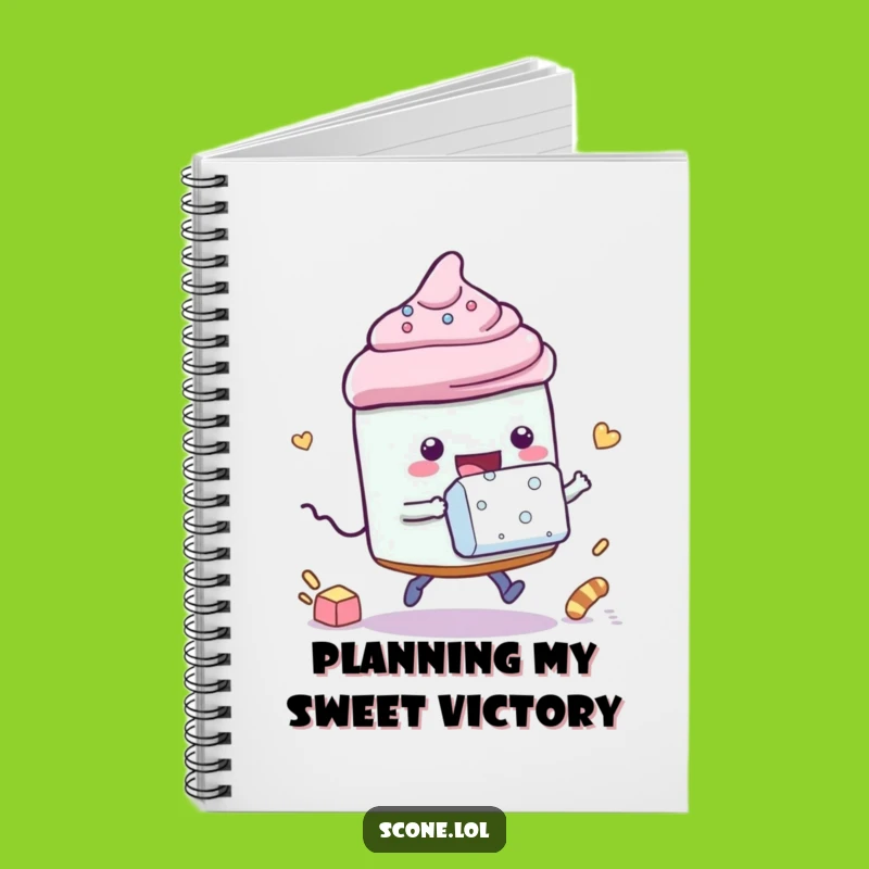 Funny Racing Scone Sugar Cube Notebook - Record Your Races Funny Gift