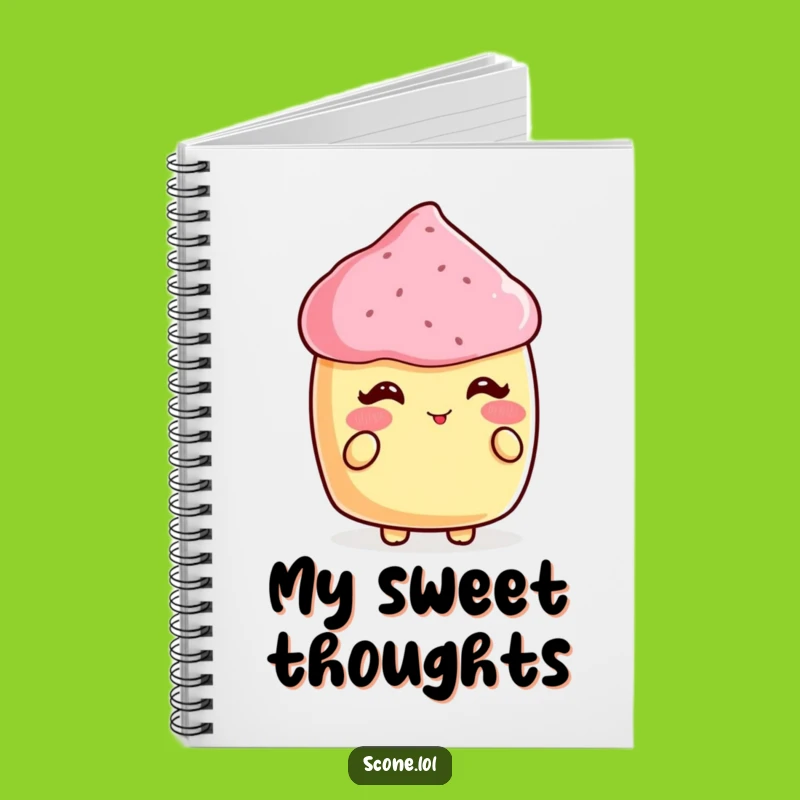 Funny Scone Compliment Notebook: Jot Down Sweet Thoughts, Great Gift