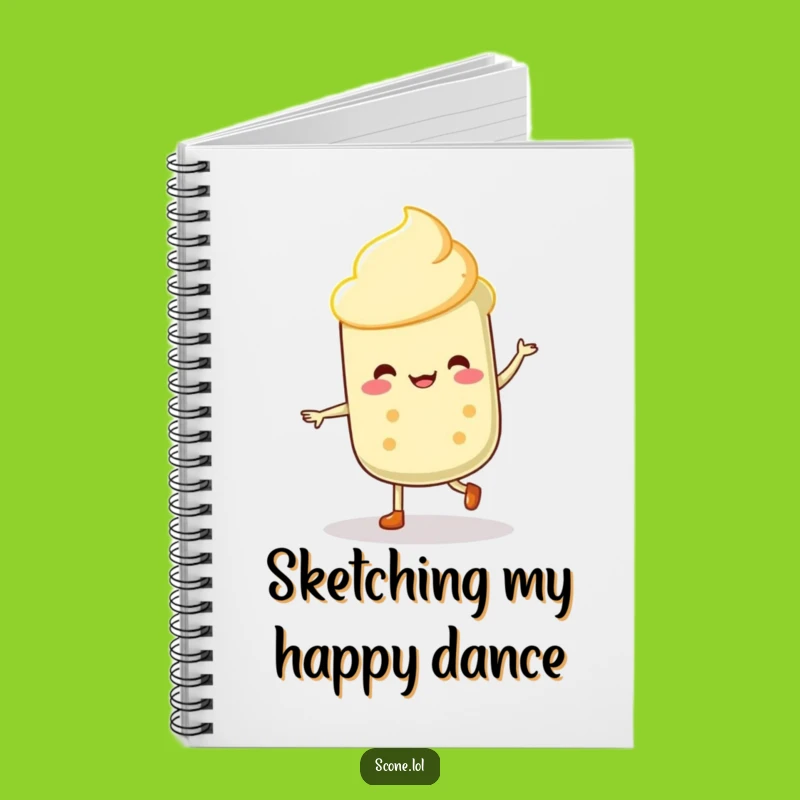 Funny Scone Dancer Notebook: Dance Through Your Notes with This Hilarious Pal