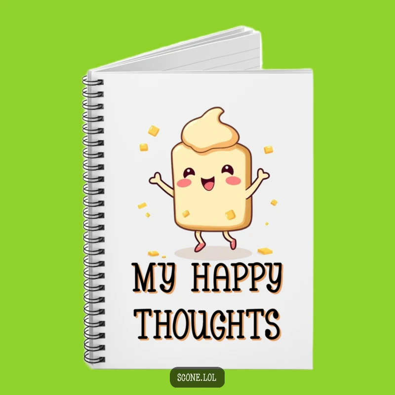 Funny Scone Happy Dance Notebook: Butter Splatter Ideas, Hilarious Journal for Joyful Thoughts!