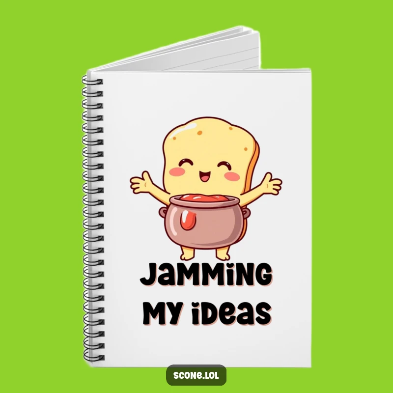 Funny Scone Jam Embrace Notebook: Sweet Thoughts, Hilarious Journal for Devoted Ideas!