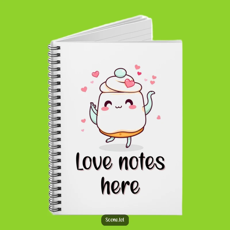 Funny Scone Love Notebook: Romantic Dance Journal, Perfect Gift for Writers