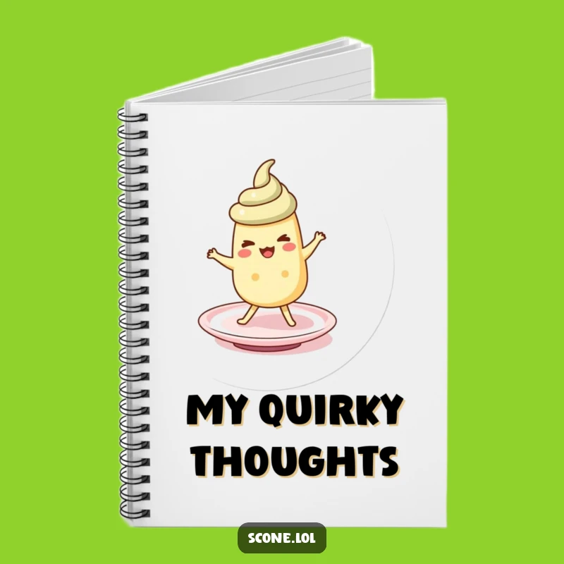 Funny Scone Saucer Jig Notebook: Jot Down Silly Ideas Hilariously