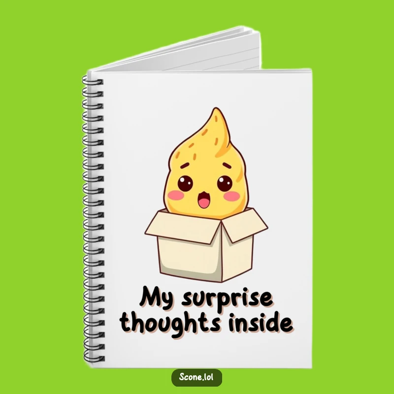 Funny Scone Surprise Notebook: Journal with a Startled Baked Good, Perfect Funny Gift
