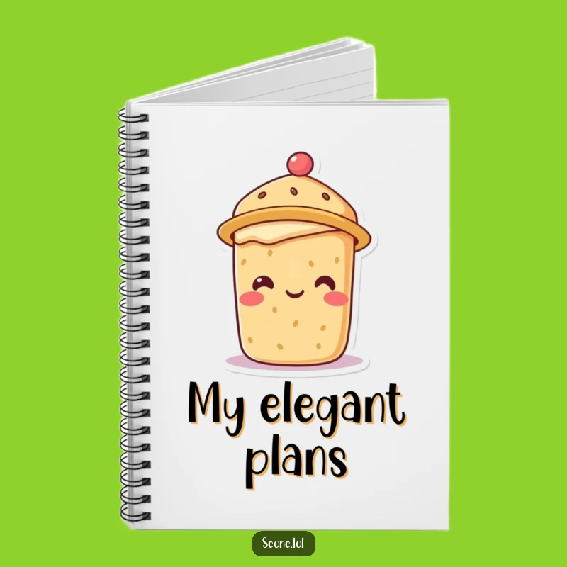Funny Scone Tea Hat Notebook: Jot Down Elegant Ideas Hilariously