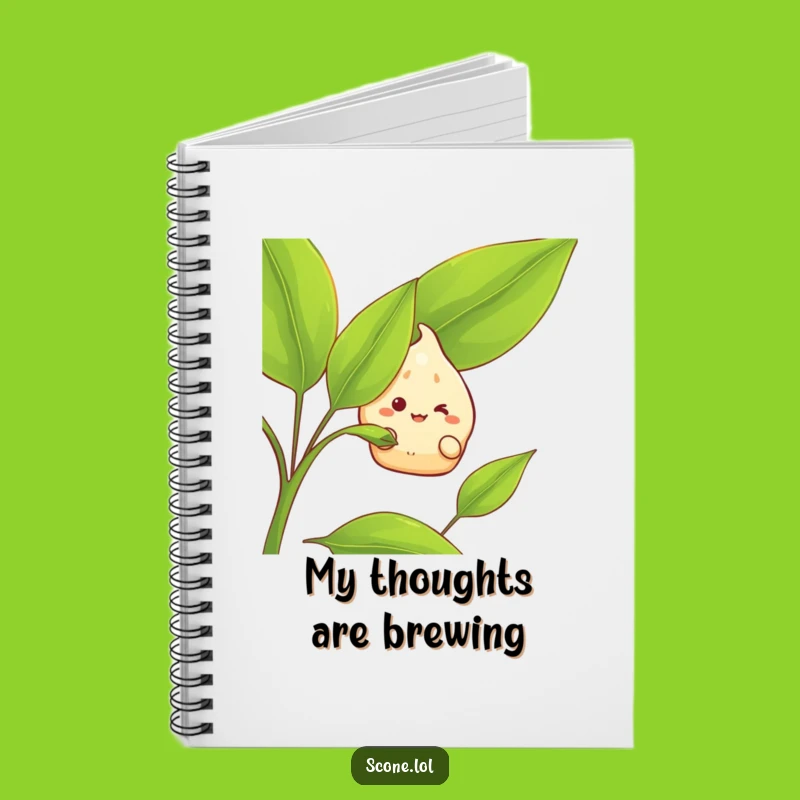 Funny Scone Tea Journal: Grinning Character's Notes, Perfect for Amusing Ideas Gift