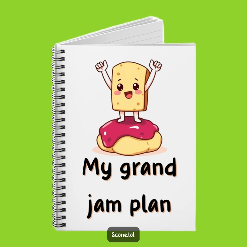 Funny Scone Victory Journal: Triumphant Pose, Perfect for Winning Ideas Gift