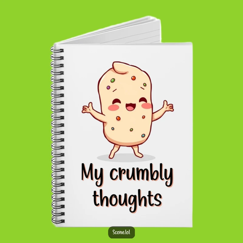 Funny Wobbly Scone Dance Notebook - Capture Your Funniest Thoughts