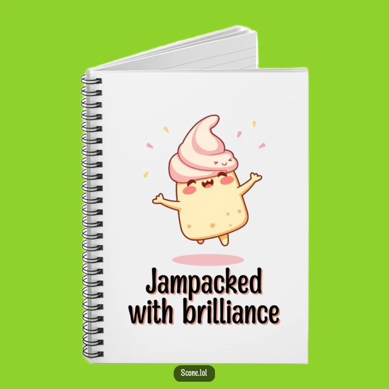 Funny Scone Notebook: Your Ideas in Motion, a Creative Funny Gift