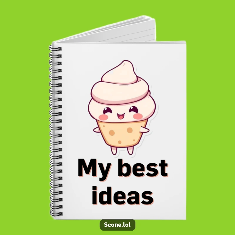 Funny Scone Notebook - Cheerful Bounce Journal, Ideal Humorous Stationery Gift