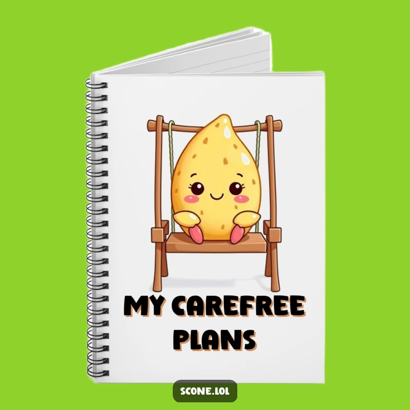 Funny Scone Journal - Swinging Baker Notes, Creative Gift