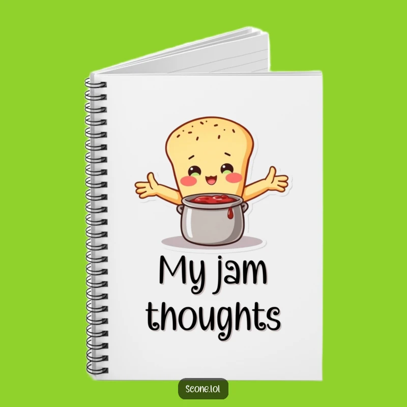 Funny Scone Jam Hug Journal: Loving Character, Perfect for Sweet Ideas Gift