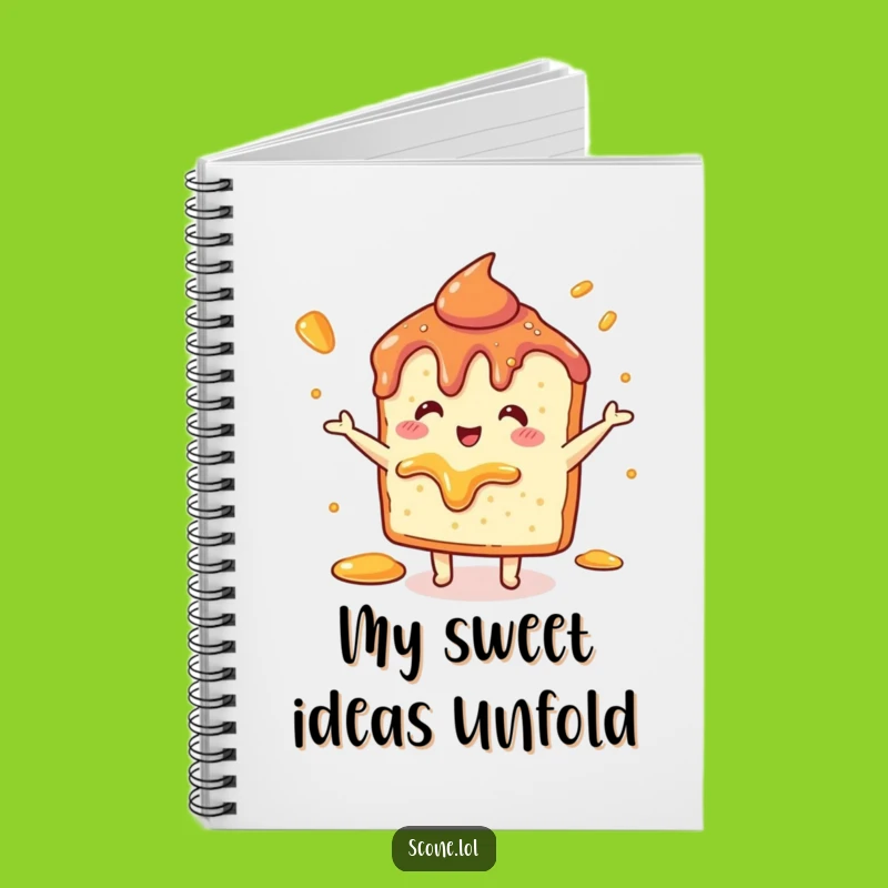 Funny Scone Jam Dance Notebook: Jot Down Ideas with Delicious Inspiration