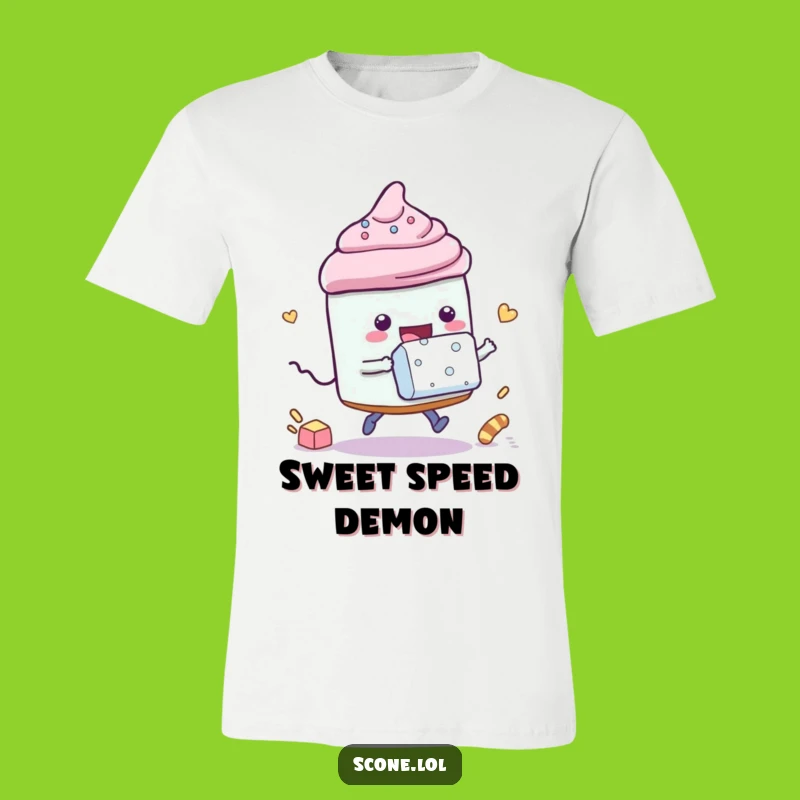 Funny Racing Scone Sugar Cube T-Shirt - Sweet Competition Humor Funny Gift