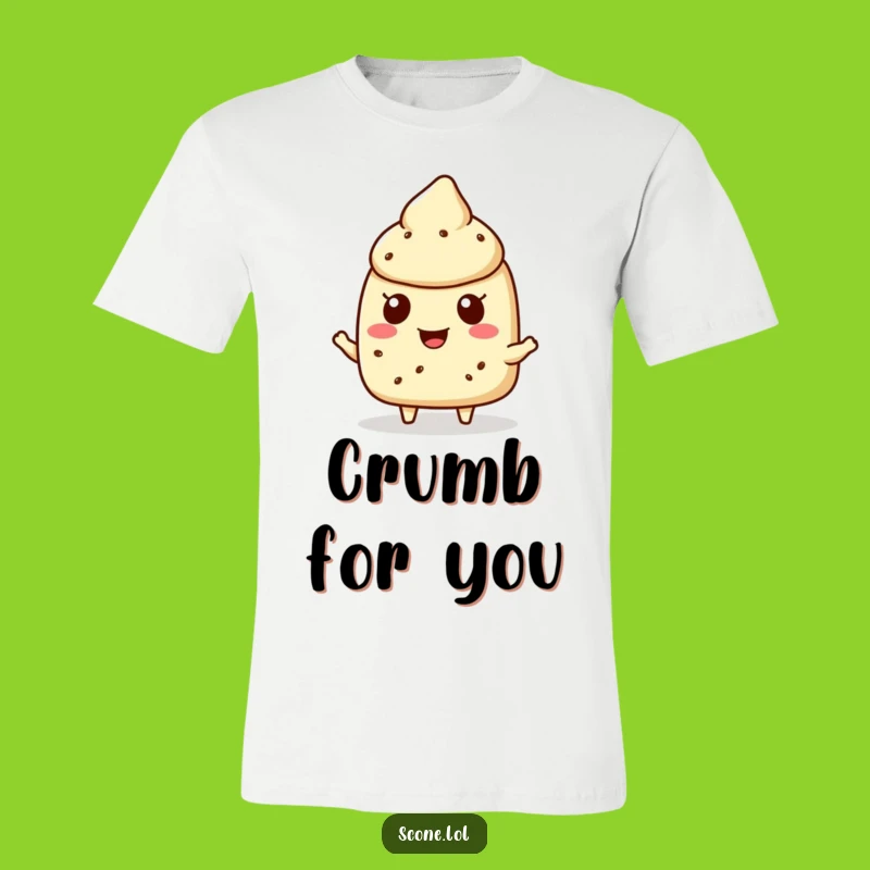 Funny Scone Crumb T-Shirt: Cheerful Character Tee for a Generous Gift