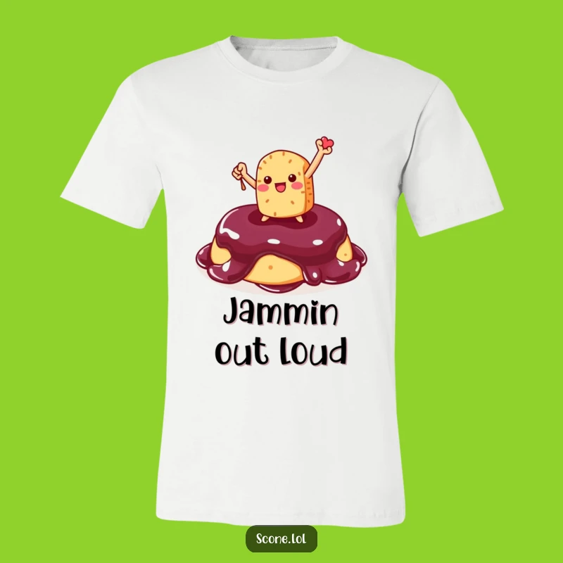 Funny Scone Jam Champion T-Shirt: Epic Foodie Victory Tee, Perfect Gift for Sweet Success!