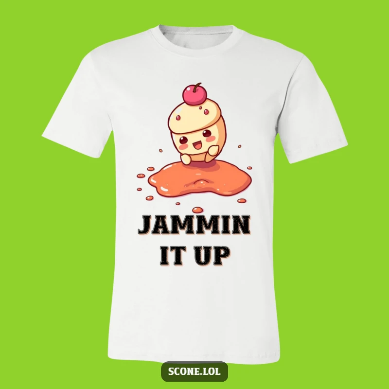 Funny Scone Jam Slide T-Shirt: Wear the Adventure of a Pastry Pal