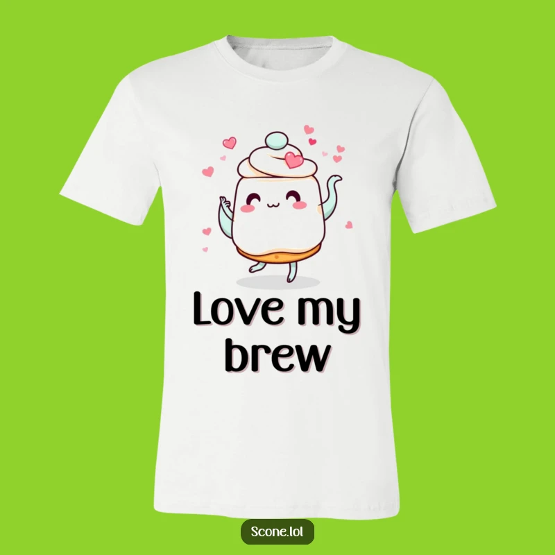 Funny Scone Love T-Shirt: Romantic Dance Design, Perfect Whimsical Gift