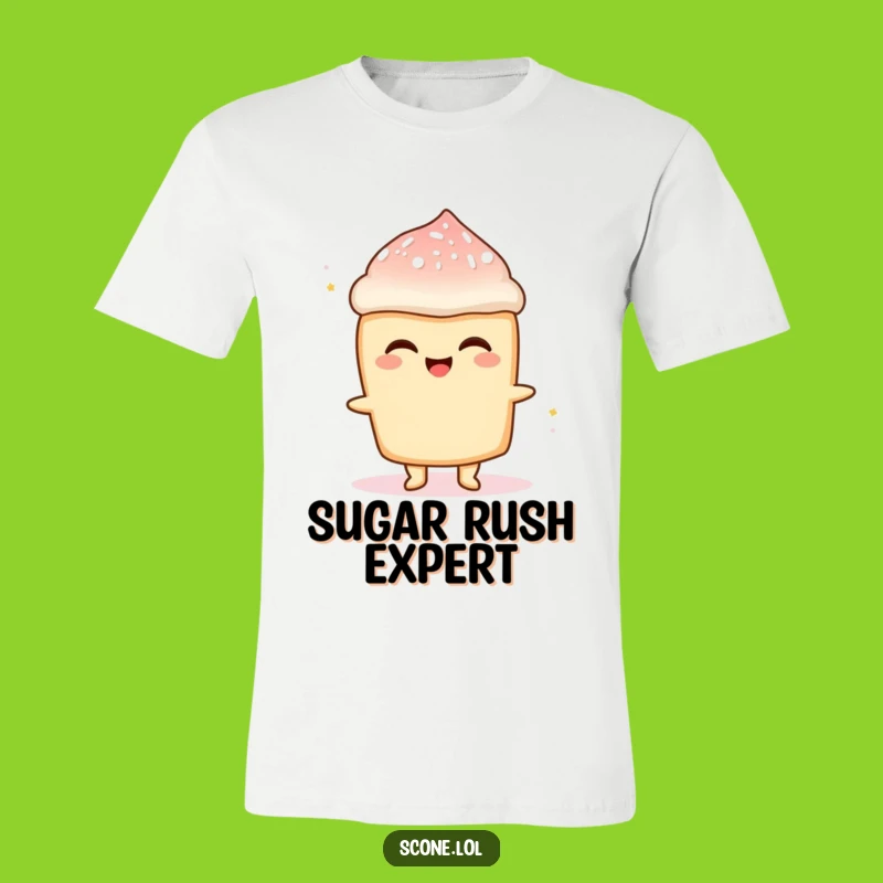 Funny Scone Sugar Rush T-Shirt: Wear Your Joy with This Delightful Pastry Tee