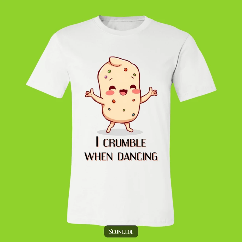 Funny Wobbly Scone Dance T-Shirt - Comedic Baker Apparel