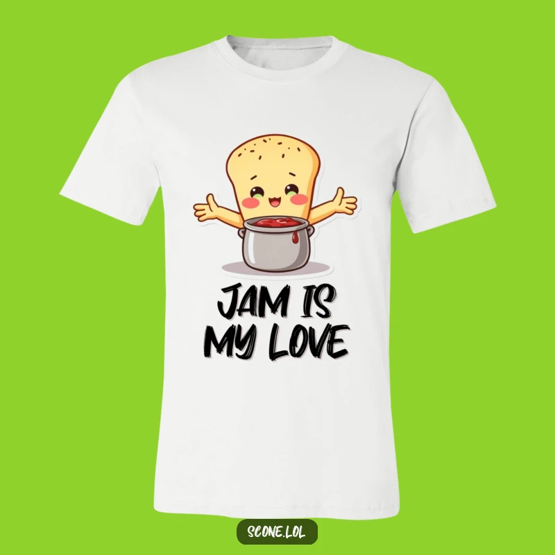 Funny Scone Jam Lover T-Shirt: Embracing Character, Hilarious Pastry Tee Gift