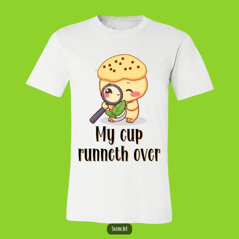 Funny Scone Tea Leaf Investigator T-Shirt - Perfect Humorous Gift for Sherlock Fans!